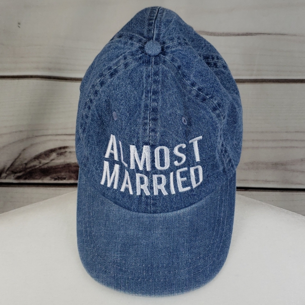 Hat• Almost Married denim cap adjustable unisex